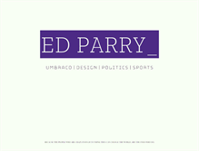 Tablet Screenshot of edparry.com